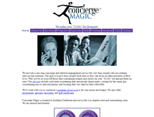 Tablet Screenshot of conciergemagic.com